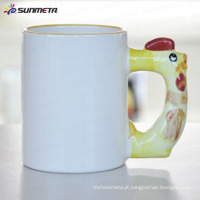 Sublimação animal galo caneca em branco